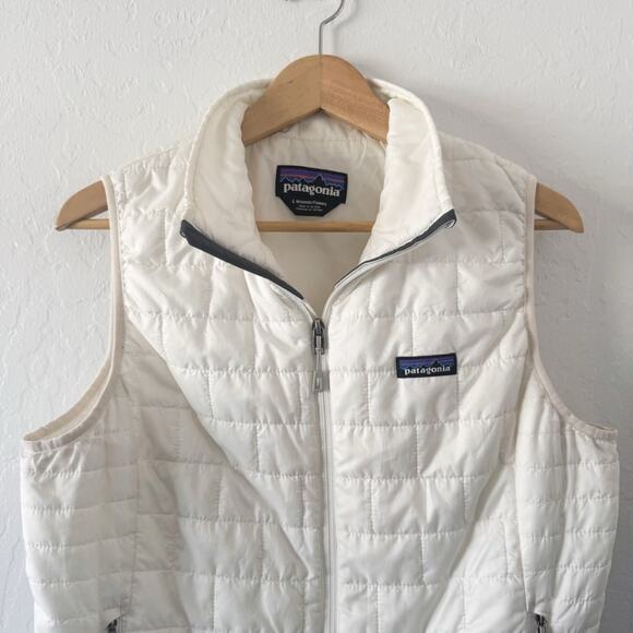 Patagonia Nano Puffer Vest in Birch White - Picture 3 of 7